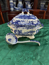 Spode Blue Italian Rare Large