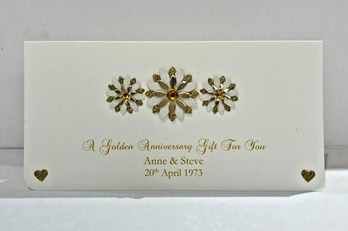 Golden wedding anniversary - golden,