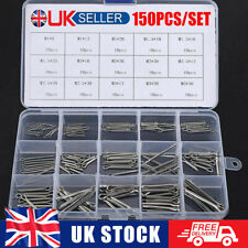 150PCS Split-Pins / Split Cotter Pins Stainless Steel A2-Marine Grade (304)+Box