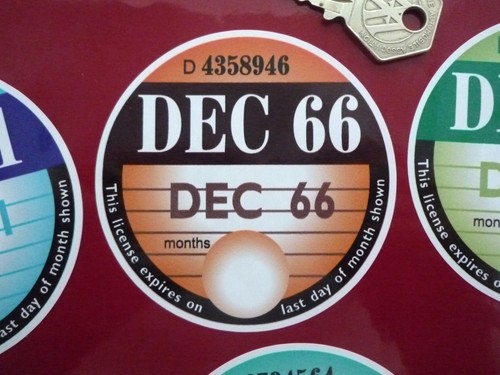 Replica tax disc static cling - replica,