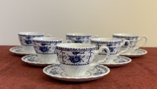 6 Johnson Bros Indies Blue &