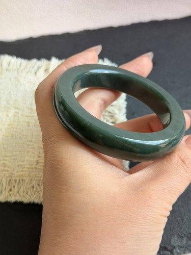 Natural nephrite jade - natural, bangle