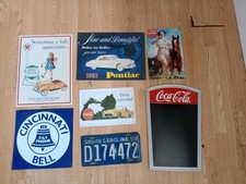 Americana. Retro Tin Plate Signs. Coca Cola Marker Board. Original 1959 Licence.