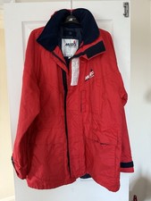Musto Yacht Jacket In Red Size L - Good Condition with Hood
