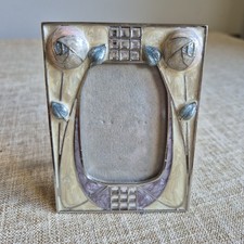 Vintage Miniature Mackintosh Inspired Photo Picture Frame Enamel Vgc
