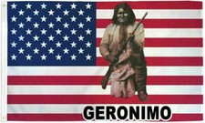 Geronimo US Flag 3x5 ft Apache