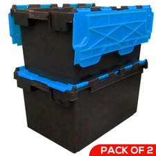 2 x LARGE Plastic Crates