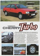 Nissan Cherry 1.5 Turbo 1983-84 UK Market Single Sheet Sales Brochure