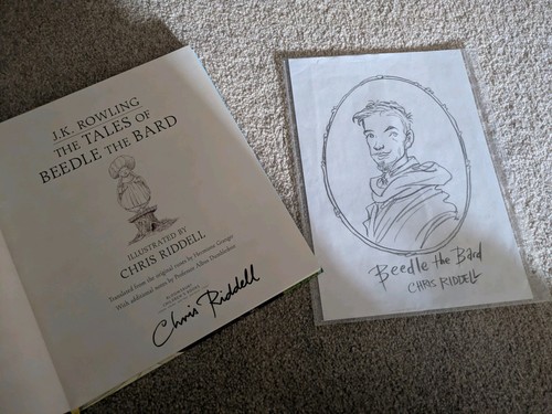 Chris riddell signed book - riddell, and