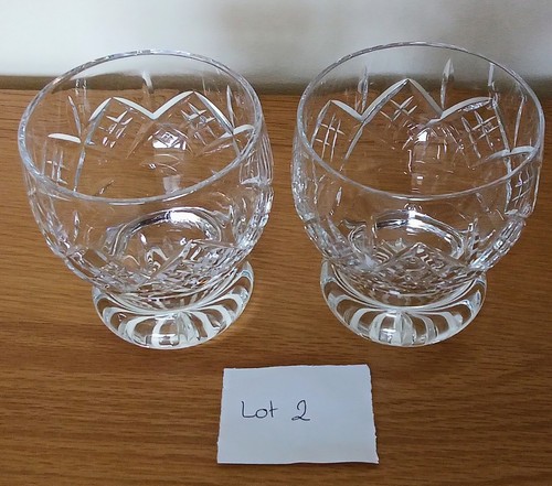 Pair vintage crystal - of,