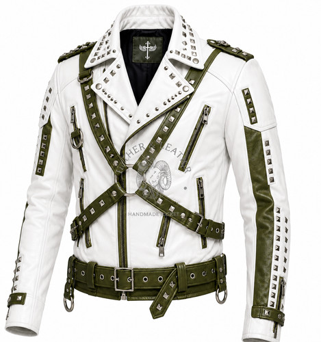 Men handmade leather white - men’s,