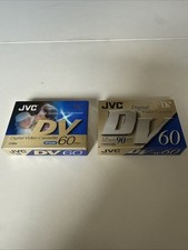 2x JCV Mini DV 60 90Min Digital Video Cassette Tapes Brand New Sealed