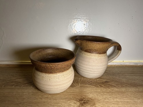 Studio pottery stoneware jug - studio,