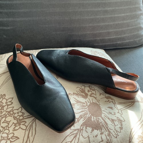 Autograph black leather - m&s,
