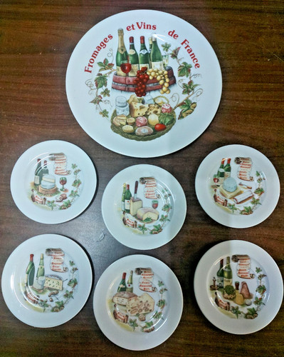 Vintage limoges cheese - vintage, wine