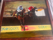 Jacqueline Stanshope Original Oil Painting Legendary Race Horse BEST MATE