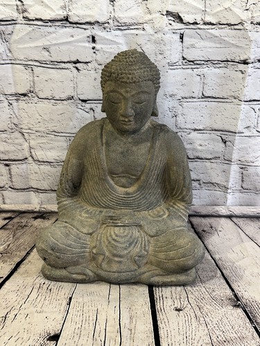 Sitting buddha stone garden - sitting,