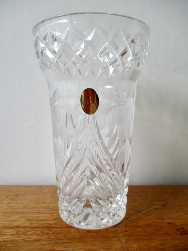 Dresden lead crystal vase - 24%,