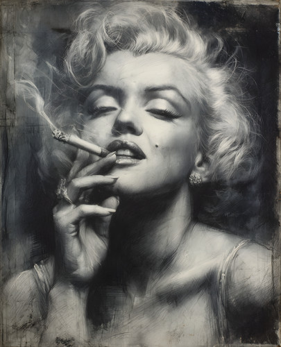Marilyn monroe smoking - monroe,