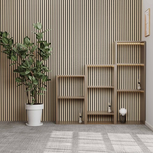 Acoustic mdf slat wood - mdf,