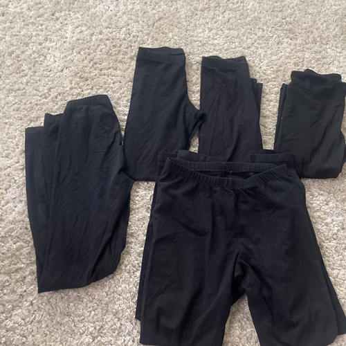 Girls black leggings 12 - girls,
