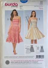 Burda 6535 Strapless Dress