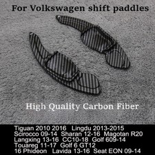 Carbon Fiber Paddle Shift Extensions Steering Wheel For VW Golf 5 MK5 6 MK6 GTI