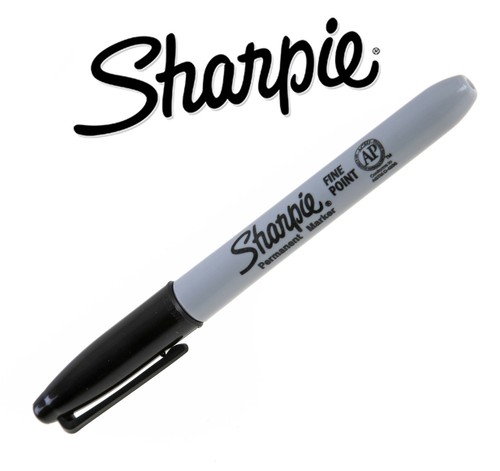 Sharpie black permanent fine - permanent,
