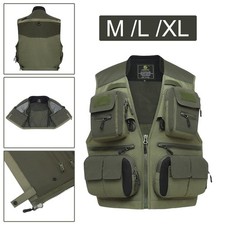 Mesh Sleeveless Jacket Waistcoat Fly Fishing Vest for Travel Training Outdoor