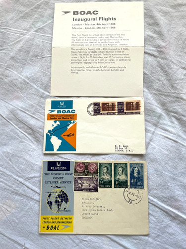 Boac first flights covers - boac,
