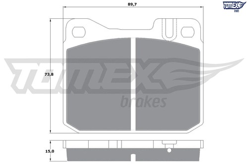 Front brake pad set - brake,