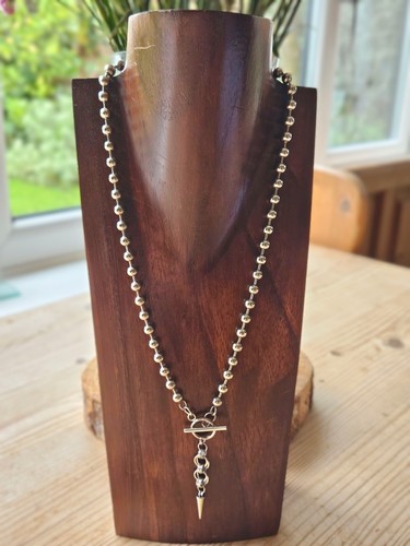 Silver lariat beaded ornate - y,