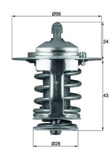 Engine thermostat mahle fits - engine,