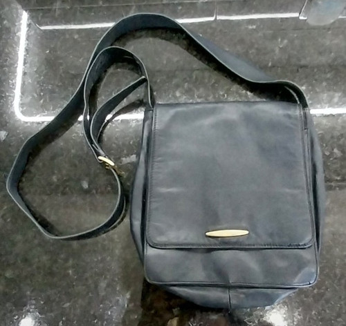 Vintage navy tula leather - vintage,