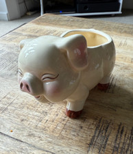 Vintage Pottery Sleeping Pig
