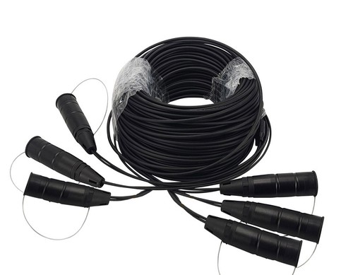 Armored fiber optic cable - armored, lc