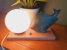 Vintage French Lamp  Signed M