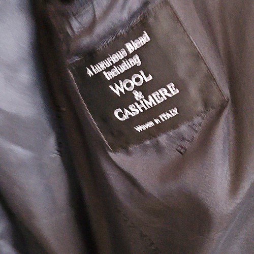 Blazer black long wool - black, &