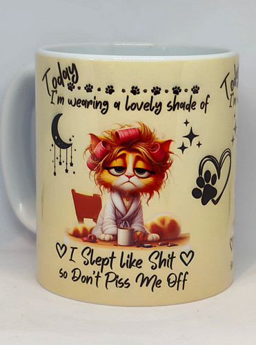 Funny cat coffee mug - cat,