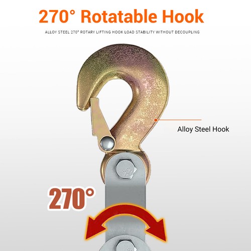 Rope hoist pulley system - rope,
