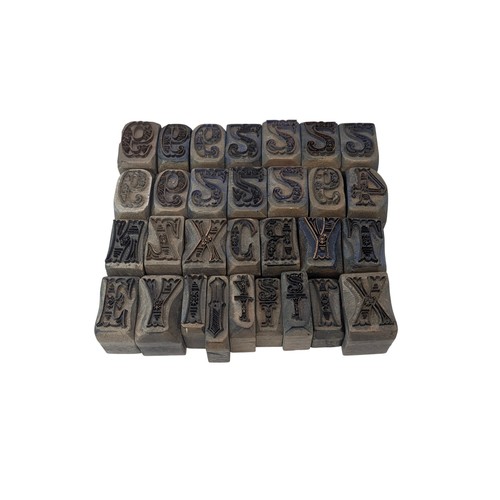 Vintage ornate letterpress - ornate,