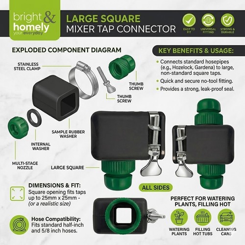 Large hosepipe mixer tap - large,