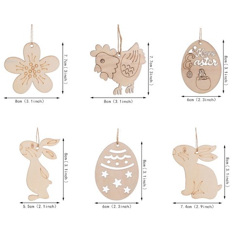 10pcs wooden hanging - wooden,