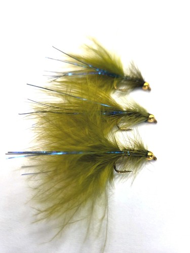 Olive blue flash damsel - 3, x