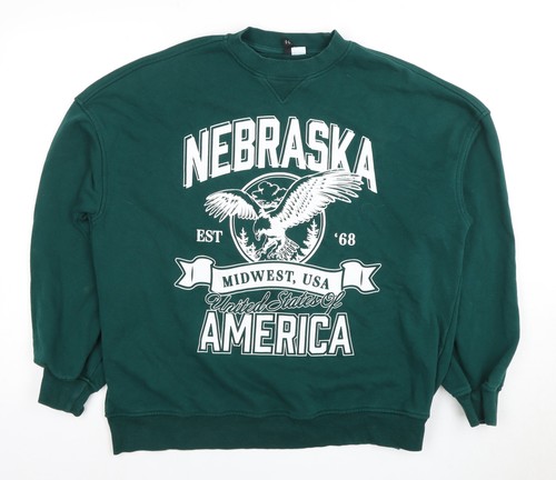 Divided green graphic print - green,