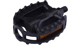 BMX Bike Pedals Kids Bikes 1/2" Axle Retro Beartrap Style Cro-mo Black Grippy