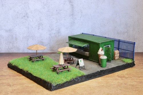 Container based cafe - based, scene