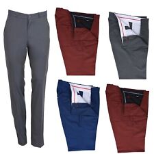 Men’s Retro Sta Press Trousers Slim Fit Classic 60s 70s Tonic Two Tone Mod Pants