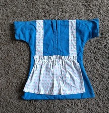 Vintage Retro Thick Cotton Dress Clothes Peg Holder Bag And Wooden Hanger