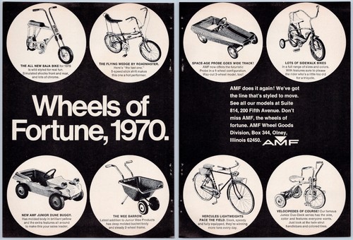 1970 amf vintage toy - amf, ad